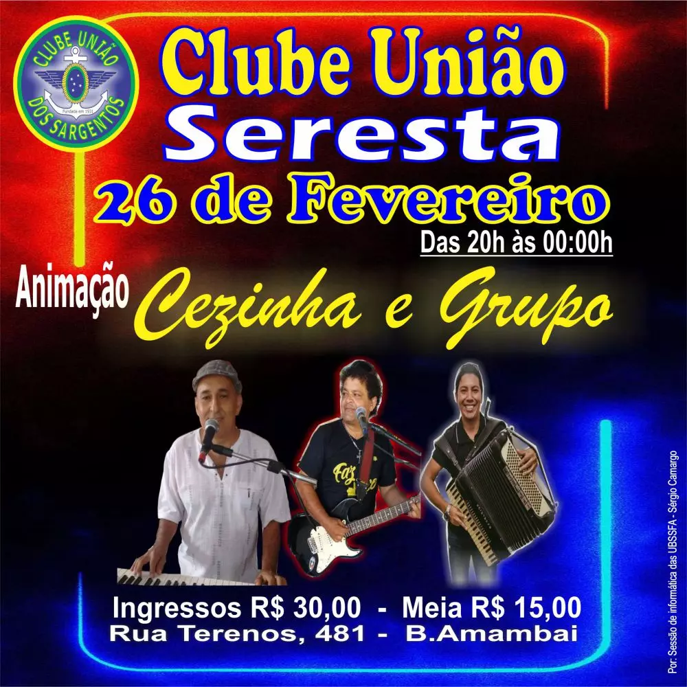 Seresta Baile dia 26/02/2025